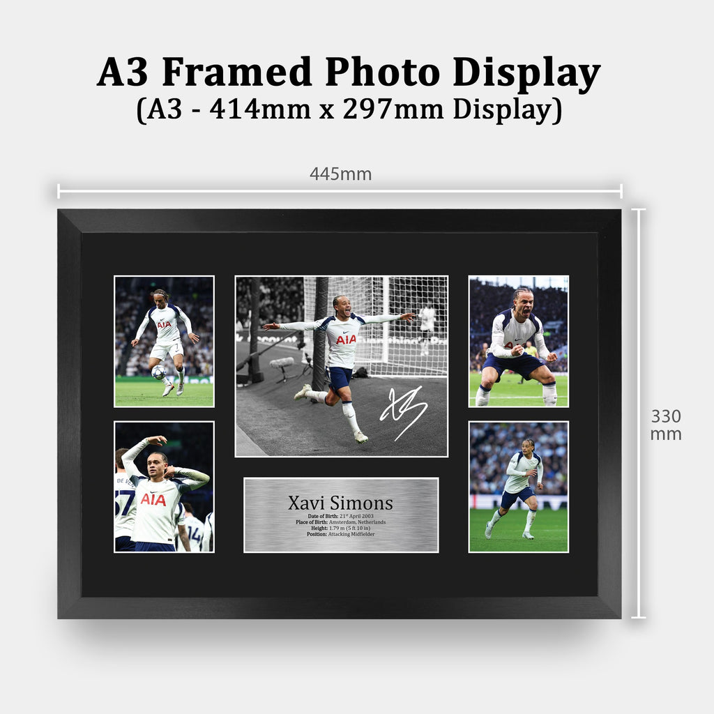 Xavi Simons Storyboard A3 framed print, view 2