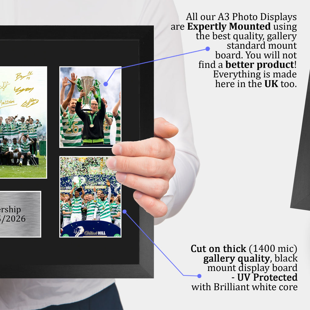 Scottish Premiership Champions 2025-2026 A3 framed print, view 4
