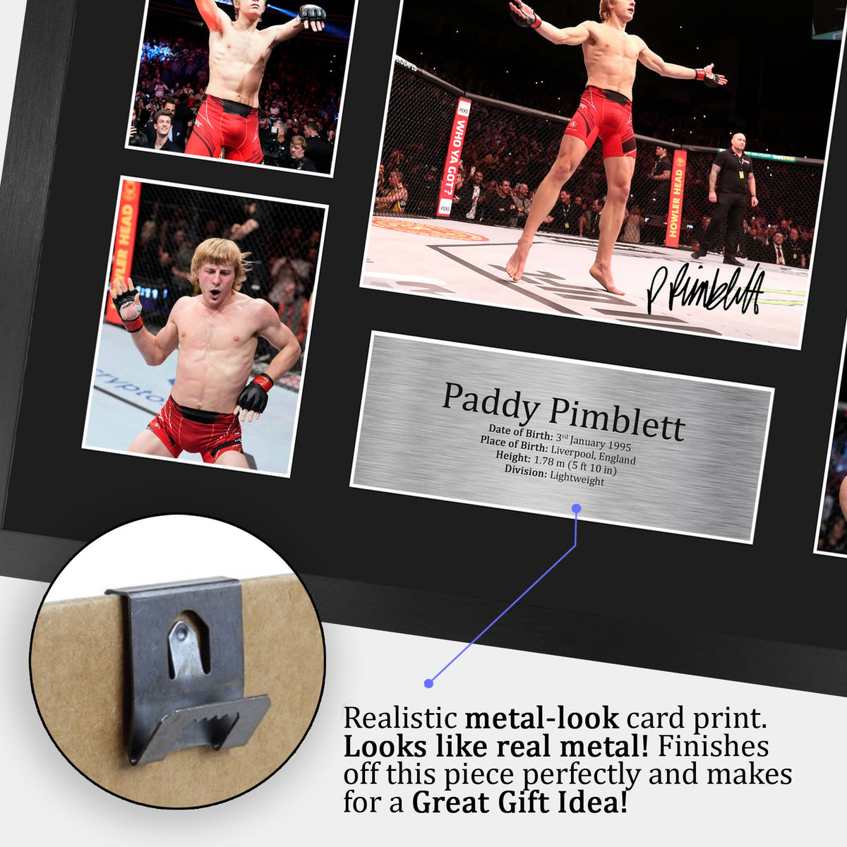 Paddy Pimblett A3 framed print, view 5
