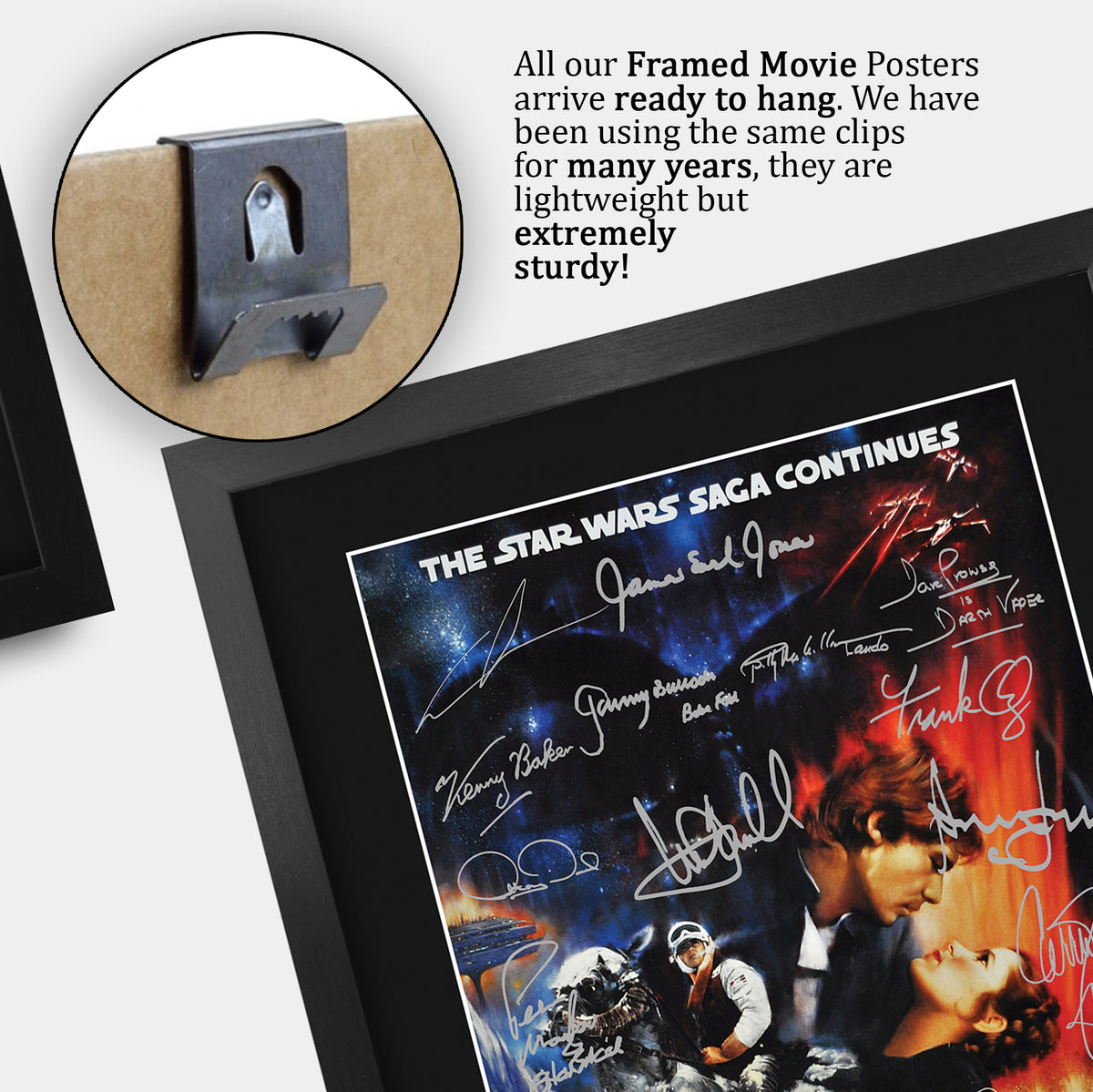The Empire Strikes Back Movie A3 framed print, view 5