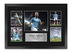 Sergio Aguero Manchester City A3 framed print