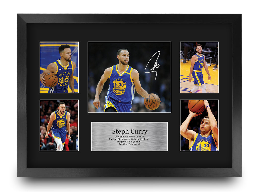 Steph Curry Golden State Warriors A3 framed print