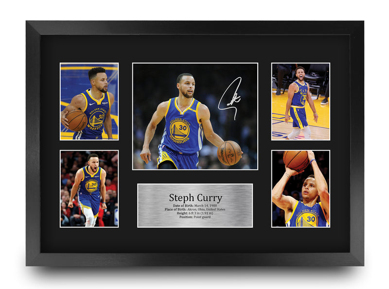 Steph Curry Golden State Warriors A3 Framed Print