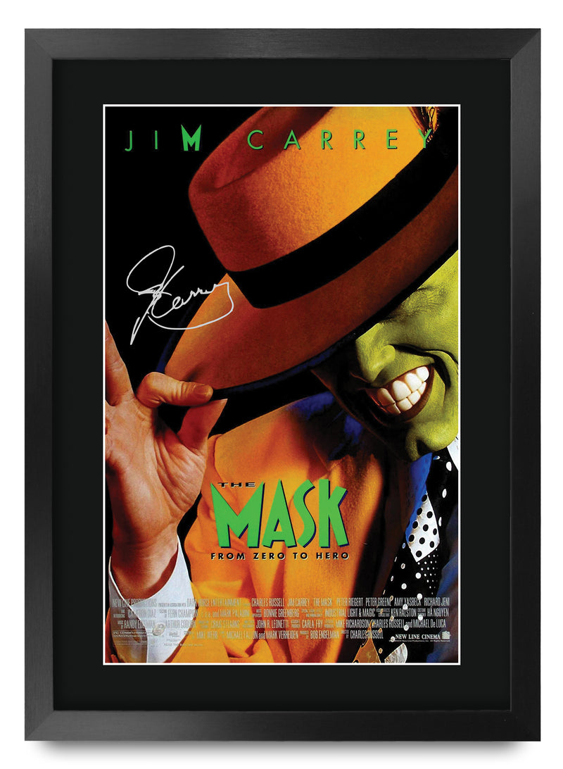 The Mask Movie Poster Jim Carrey A3 Framed Print