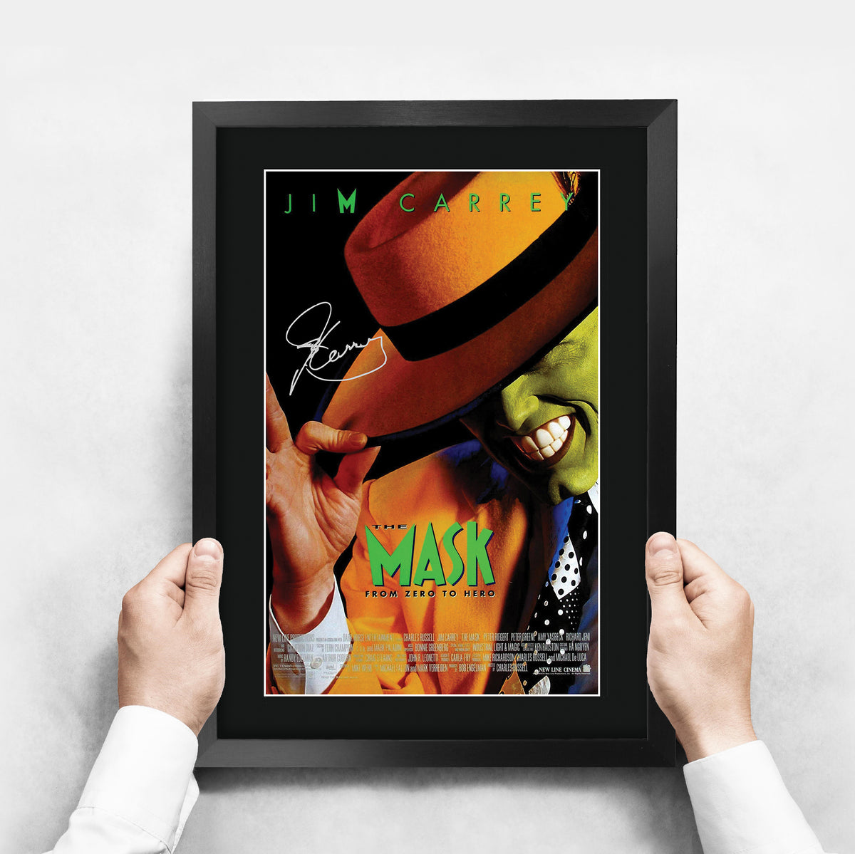 The Mask Movie Poster Jim Carrey A3 framed print, view 3