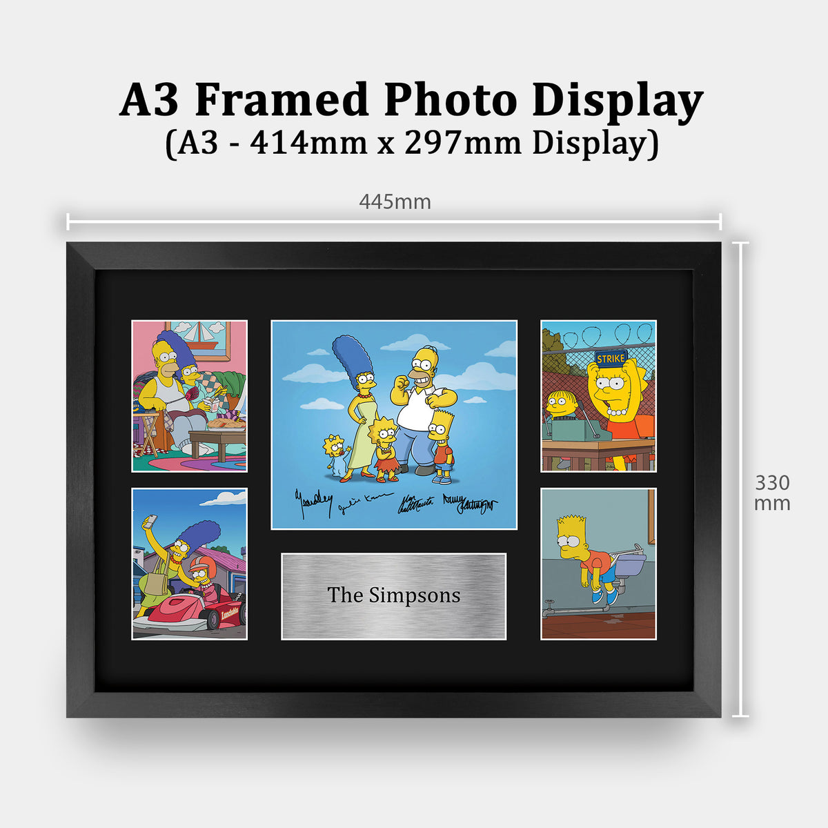 The Simpsons A3 framed print, view 2