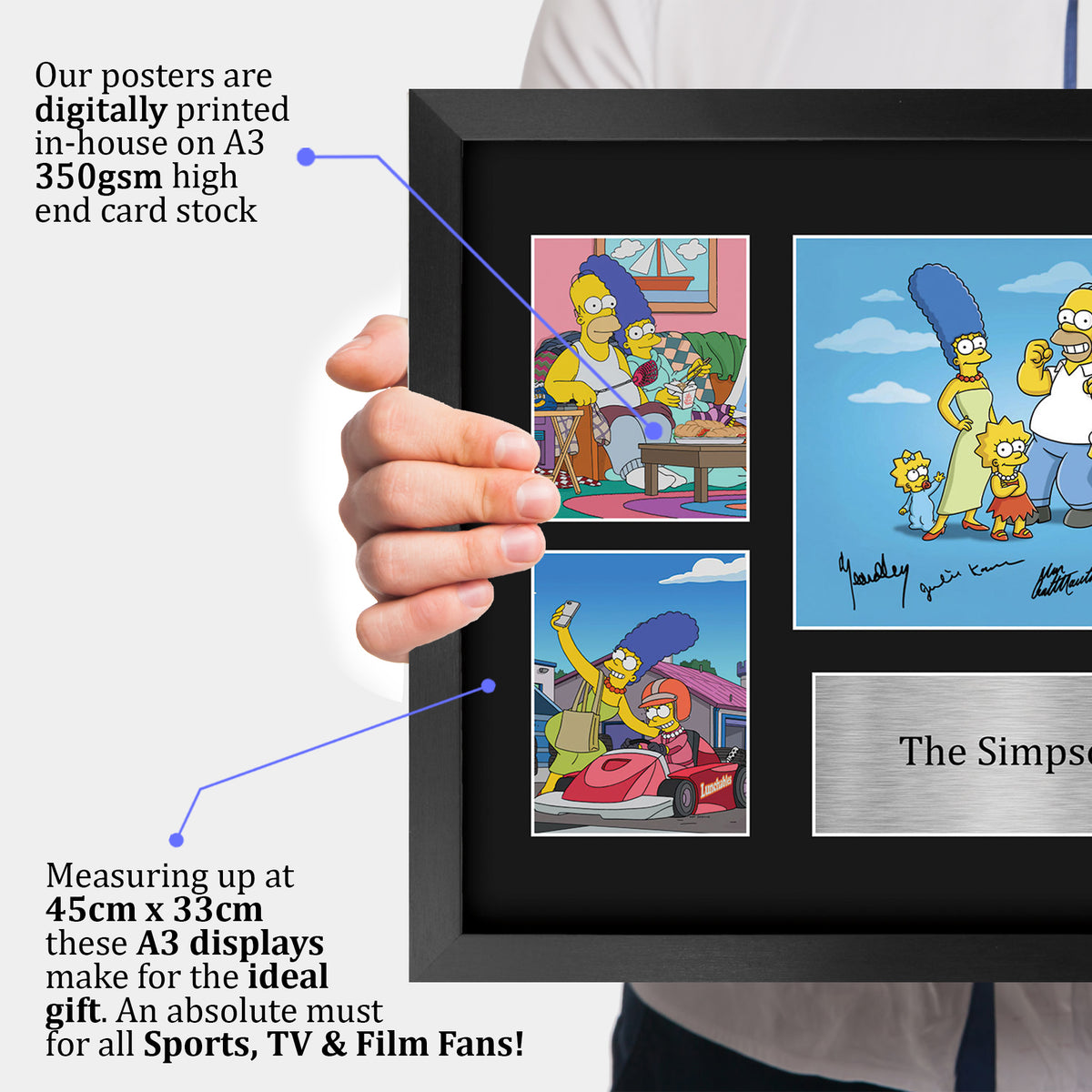 The Simpsons A3 framed print, view 3