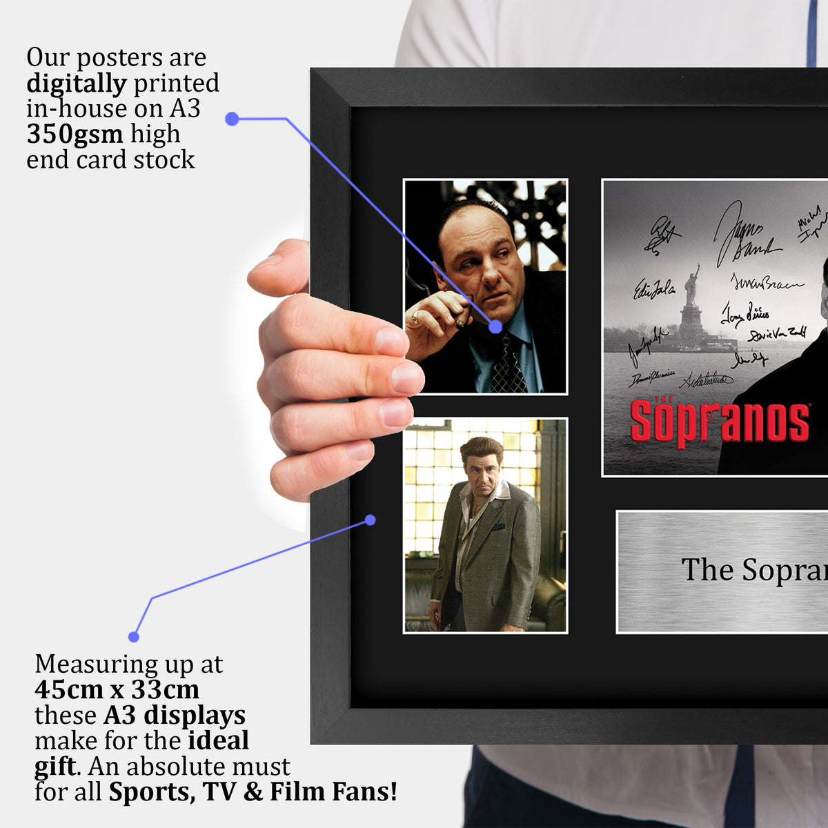 The Sopranos A3 framed print, view 3