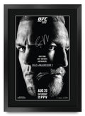 UFC 202 McGregor v Diaz A3 framed print