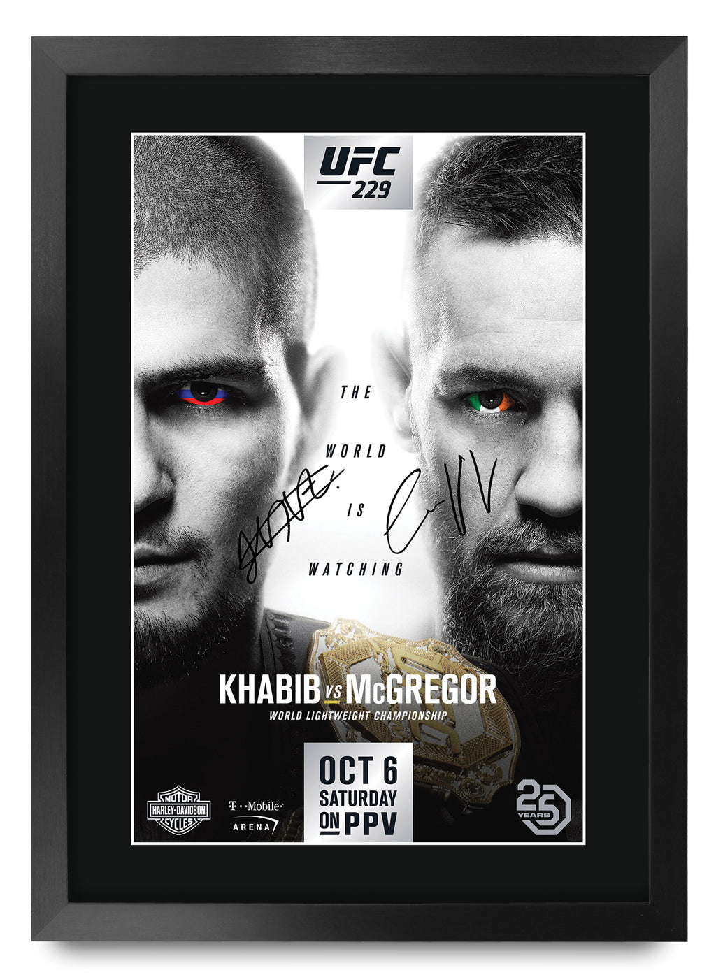 UFC 229 Fight Khabib vs McGregor A3 framed print