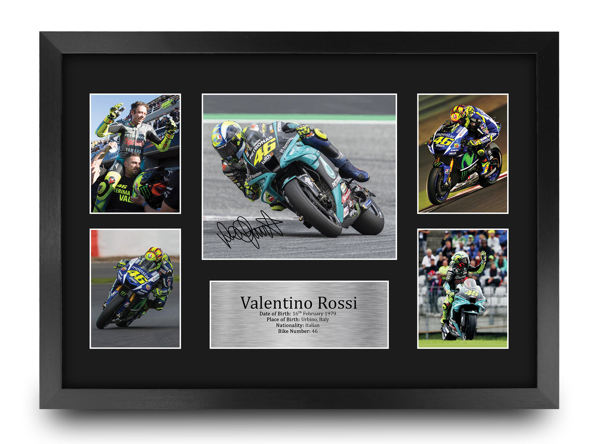 Valentino Rossi A3 framed print