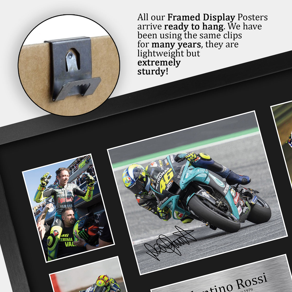 Valentino Rossi A3 framed print, view 5
