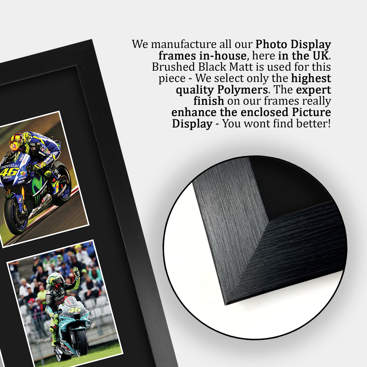 Valentino Rossi A3 framed print, view 6