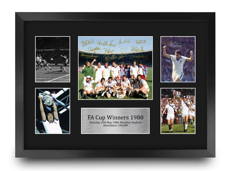 West Ham 1980 FA Cup Winners A3 Framed Print