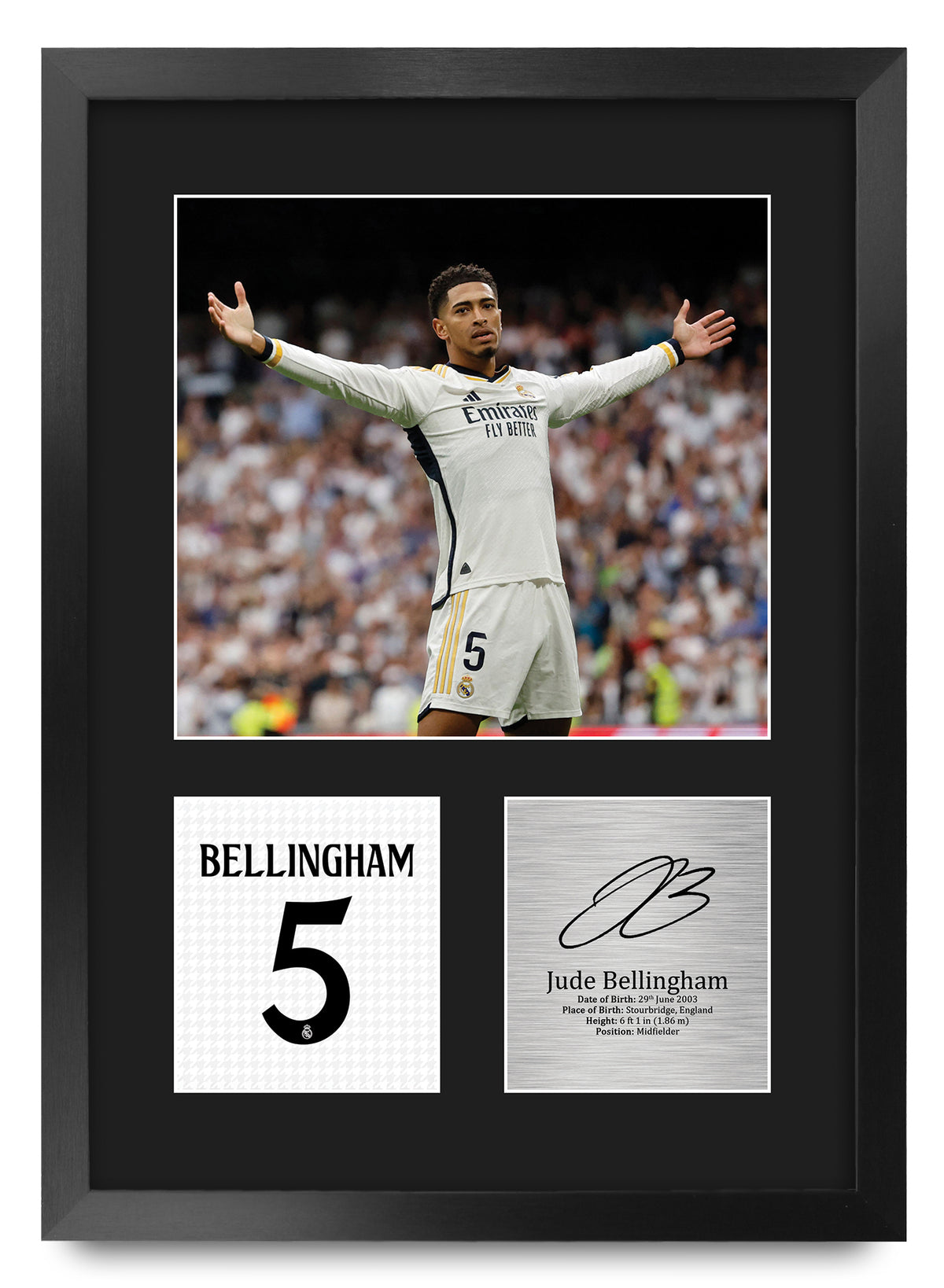 Jude Bellingham Madrid A3 framed print