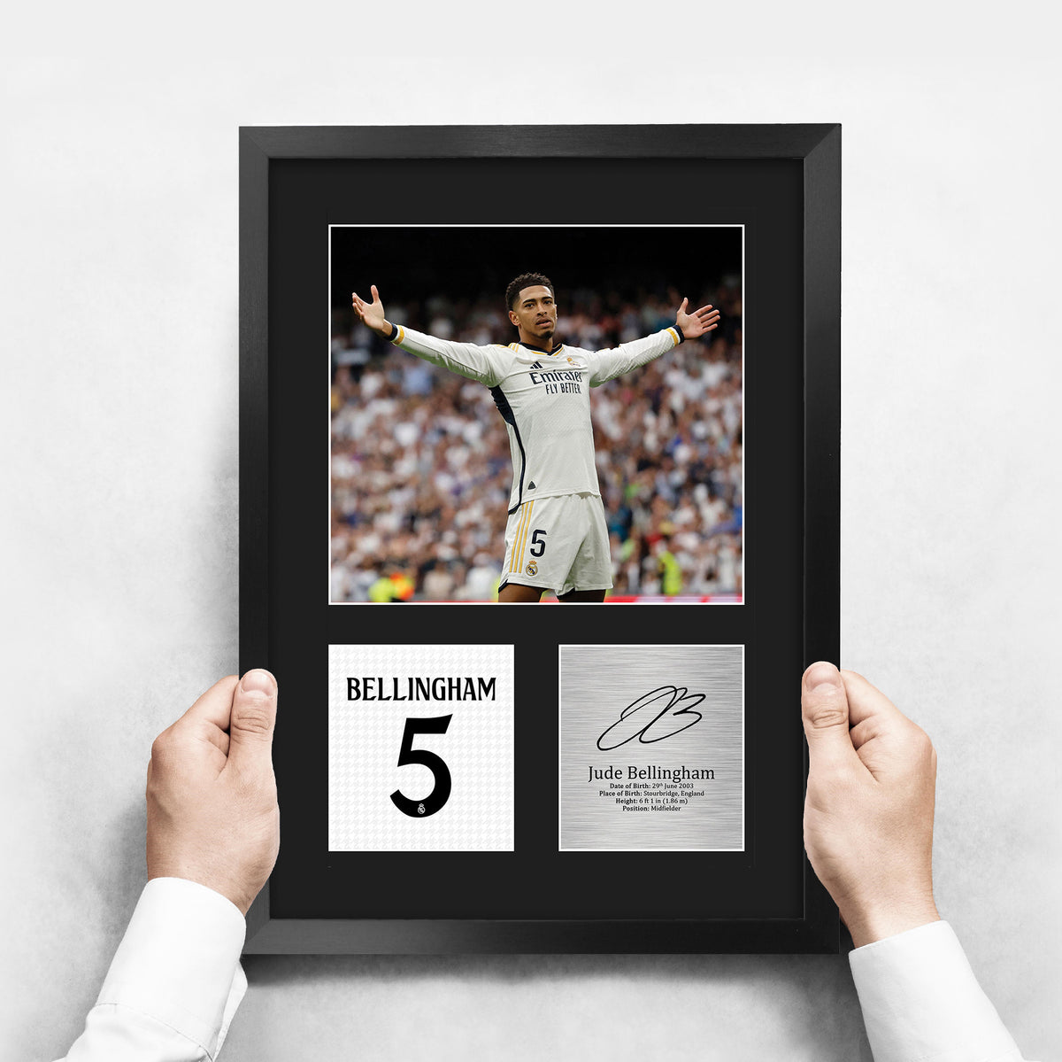 Jude Bellingham Madrid A3 framed print, view 3